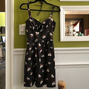 Skull Polka-dot Dress